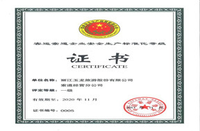 玉龍雪山索道安全生產(chǎn)標(biāo)準(zhǔn)化等級證書獎(jiǎng)
